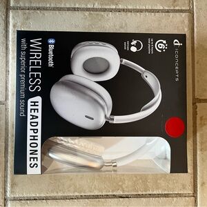 Silver Wireless On-Ear Headphones
